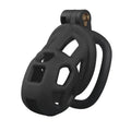 Cage de chasteté Balor en plastique noir forme équilibrée 7,2 cm
