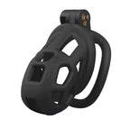 Cage de chasteté Balor en plastique noir forme équilibrée 7,2 cm