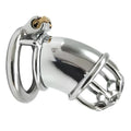 Cage de chasteté Basil en métal grande coque semi pleine