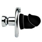 Cage de chasteté Corta inversée en métal avec gode court intégré de couleur noir