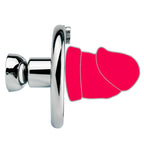 Cage de chasteté Corta inversée en métal avec gode court intégré de couleur rose