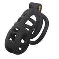 Cage de chasteté Dailis en plastique noir modèle quotidien 9 cm