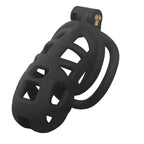 Cage de chasteté Dailis en plastique noir modèle quotidien 9 cm