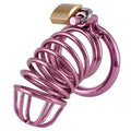 Cage de chasteté Lisa en métal rose charmante et coquette