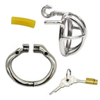 Accessoires de la cage de chasteté Refka en métal forme référence compacte 3 cm