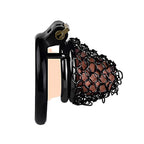 Anneau rond de la cage de chasteté Trima en métal compacte en mailles allégées 4 cm