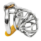 Cage de chasteté Tuco en métal forme naturelle adaptée