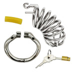 Accessoires de la cage de chasteté Valor en métal forme référence maximisée 11 cm