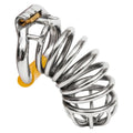 Cage de chasteté Valor en métal forme référence maximisée 11 cm